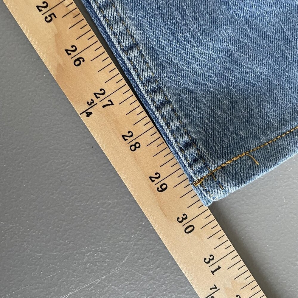 Nelly Jeans Womens EU 32 US 0 Blue Low Waist Straight Leg Denim Casual Y2k - Picture 9 of 10